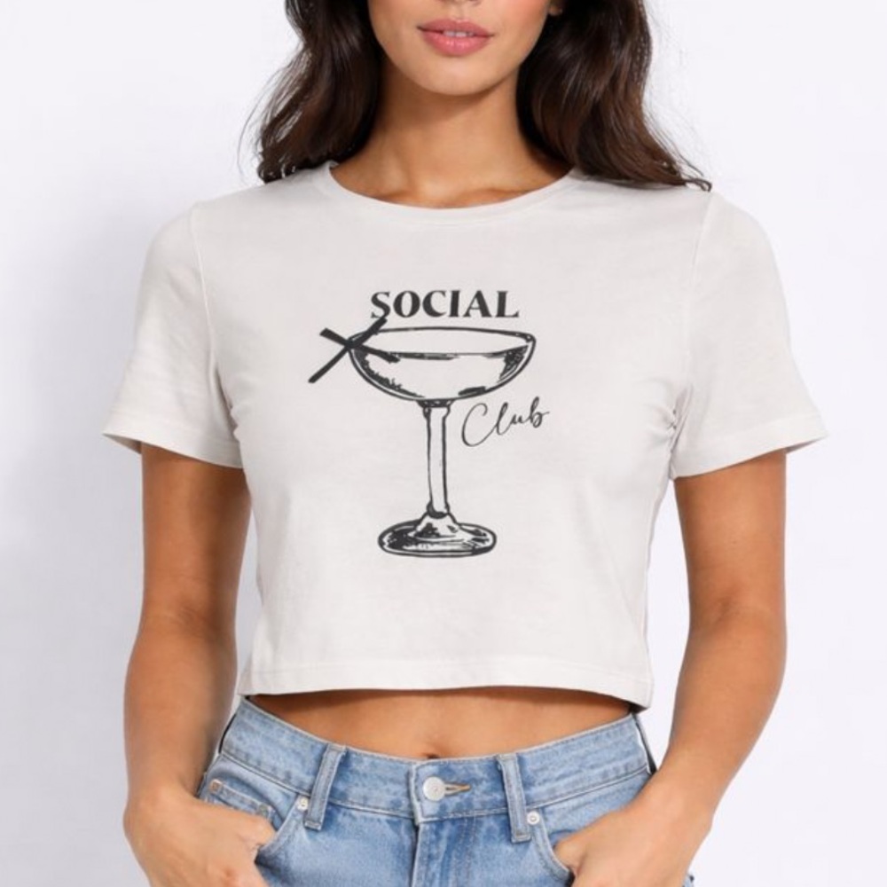 White Graphic Tee